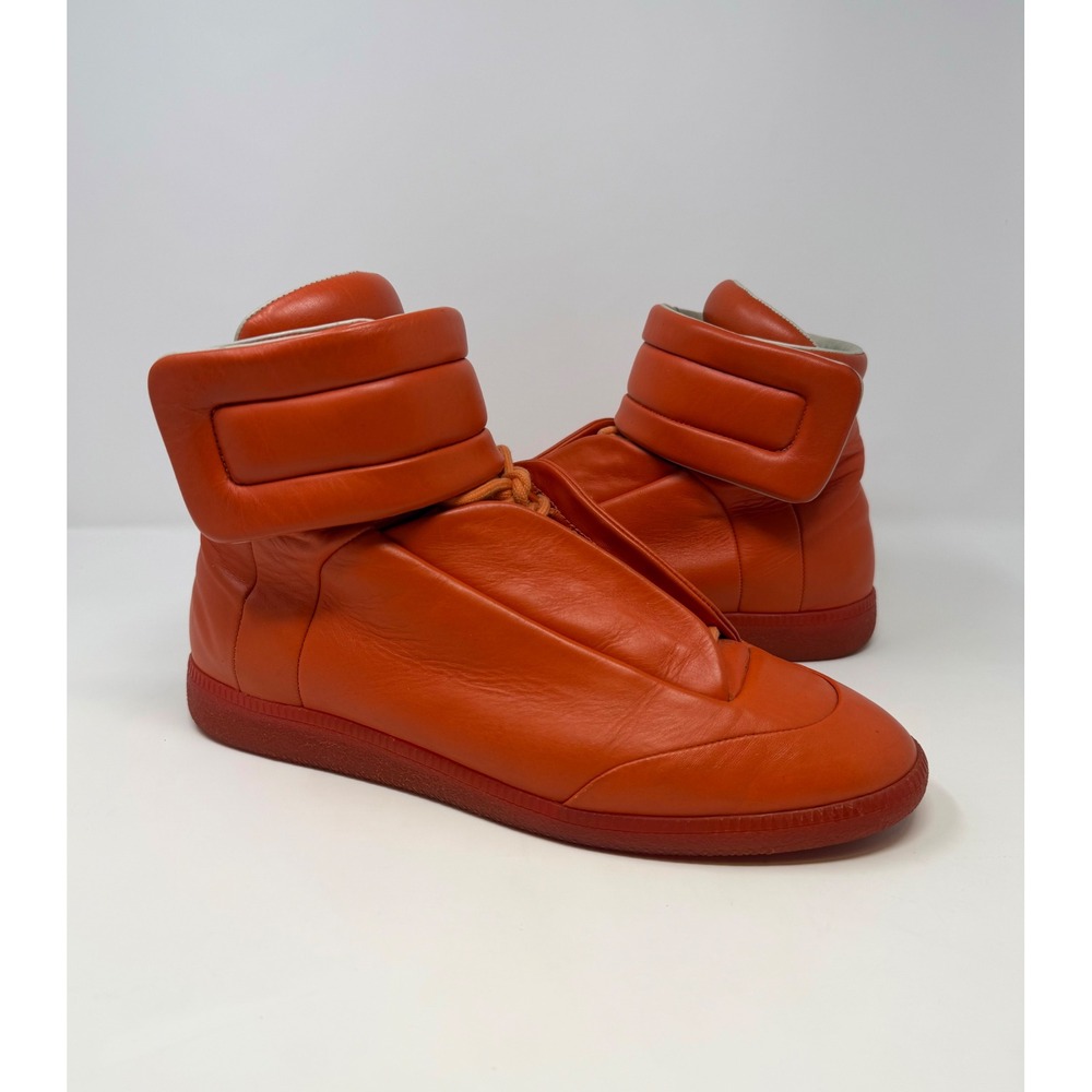 Maison Margiela Future High Top Sneaker Orange Size 10 US 43 EU